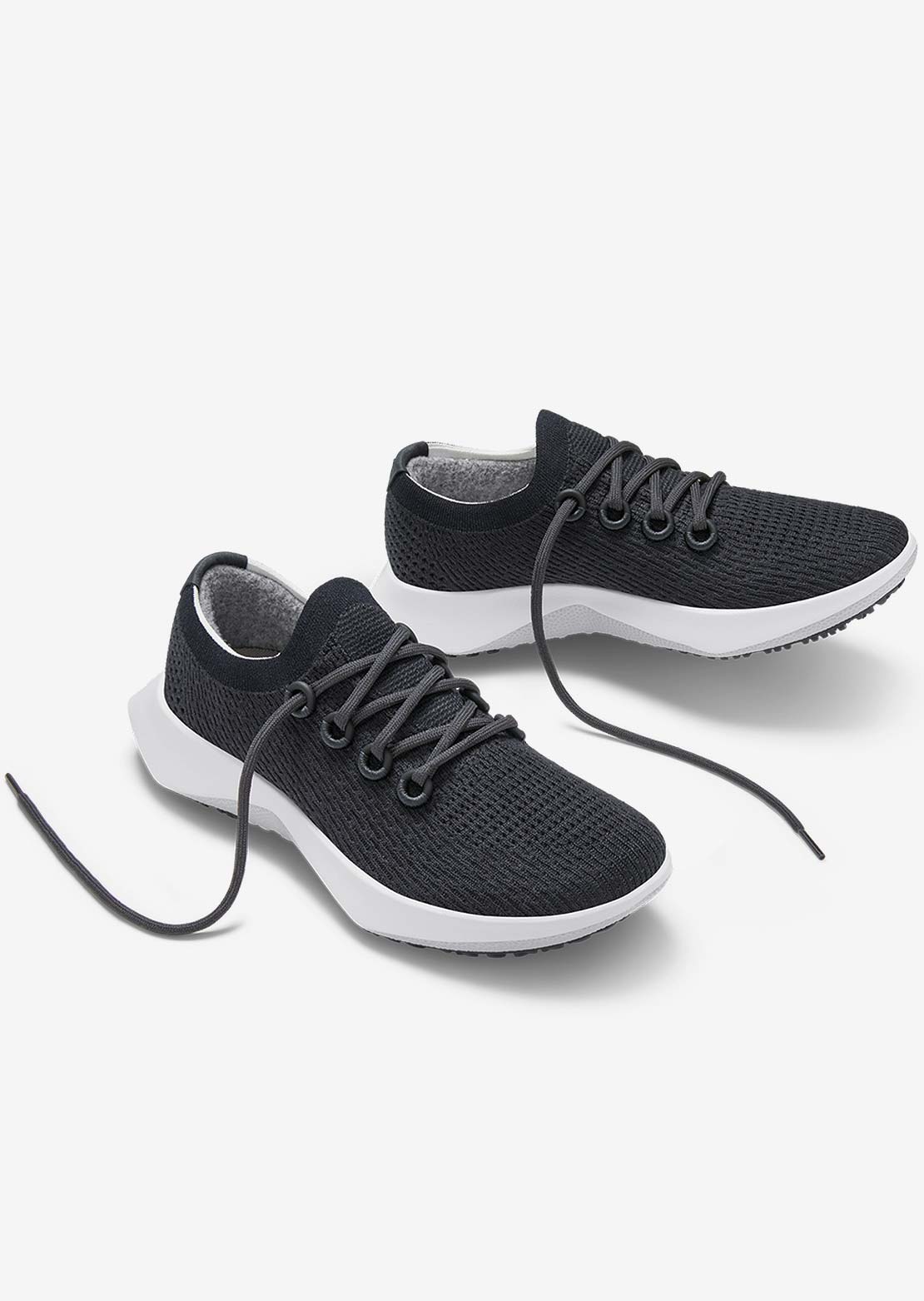 Allbirds Womens Tree Dasher 2 Shoes Natural Black/Blizzard