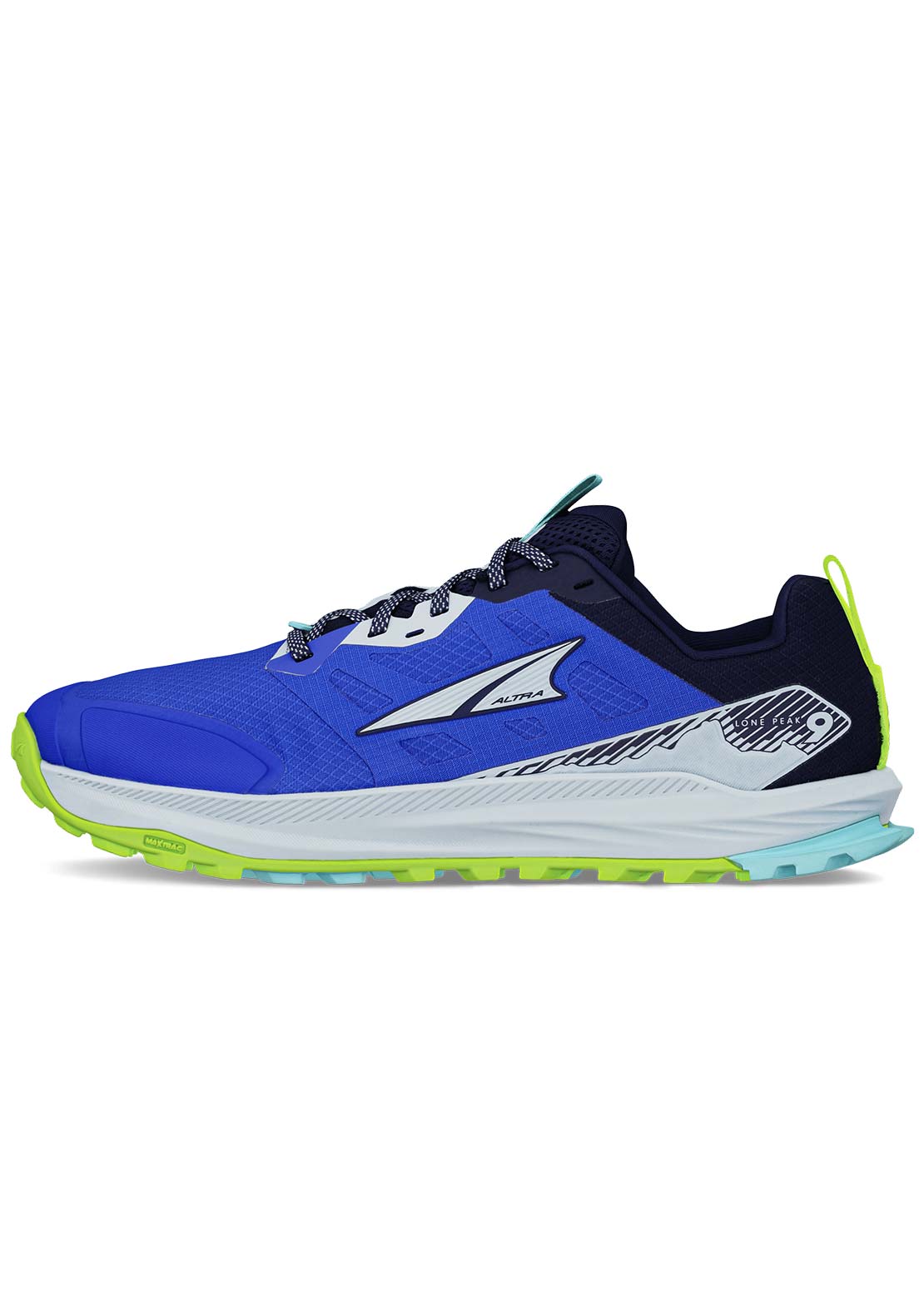 Altra Men's Lone Peak 9 Running Shoes Blue/Lime