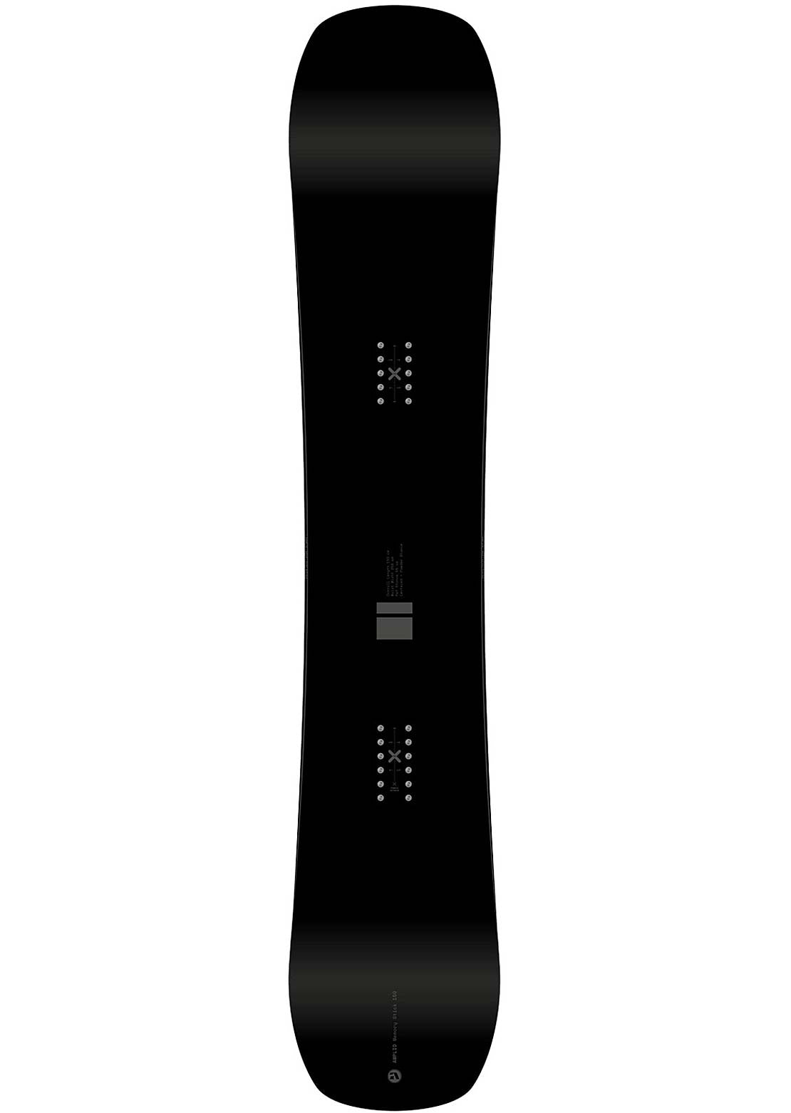 Amplid Unisex Memory Stick Snowboards Black