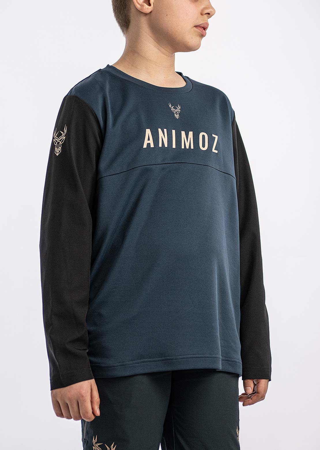 Animoz Junior Wild Long Sleeve Jersey Navy