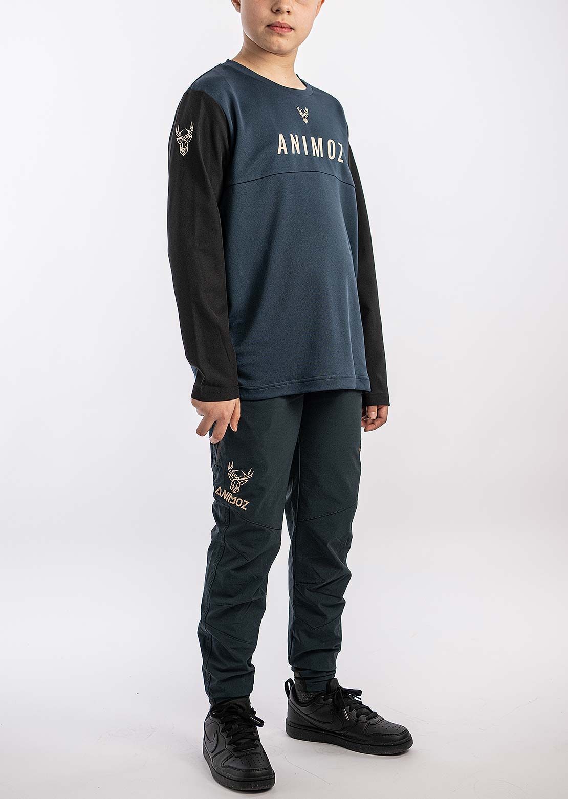 Animoz Junior Wild Long Sleeve Jersey Navy