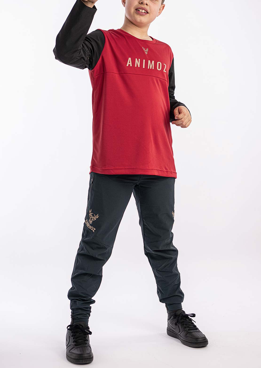 Animoz Junior Wild Long Sleeve Jersey Red