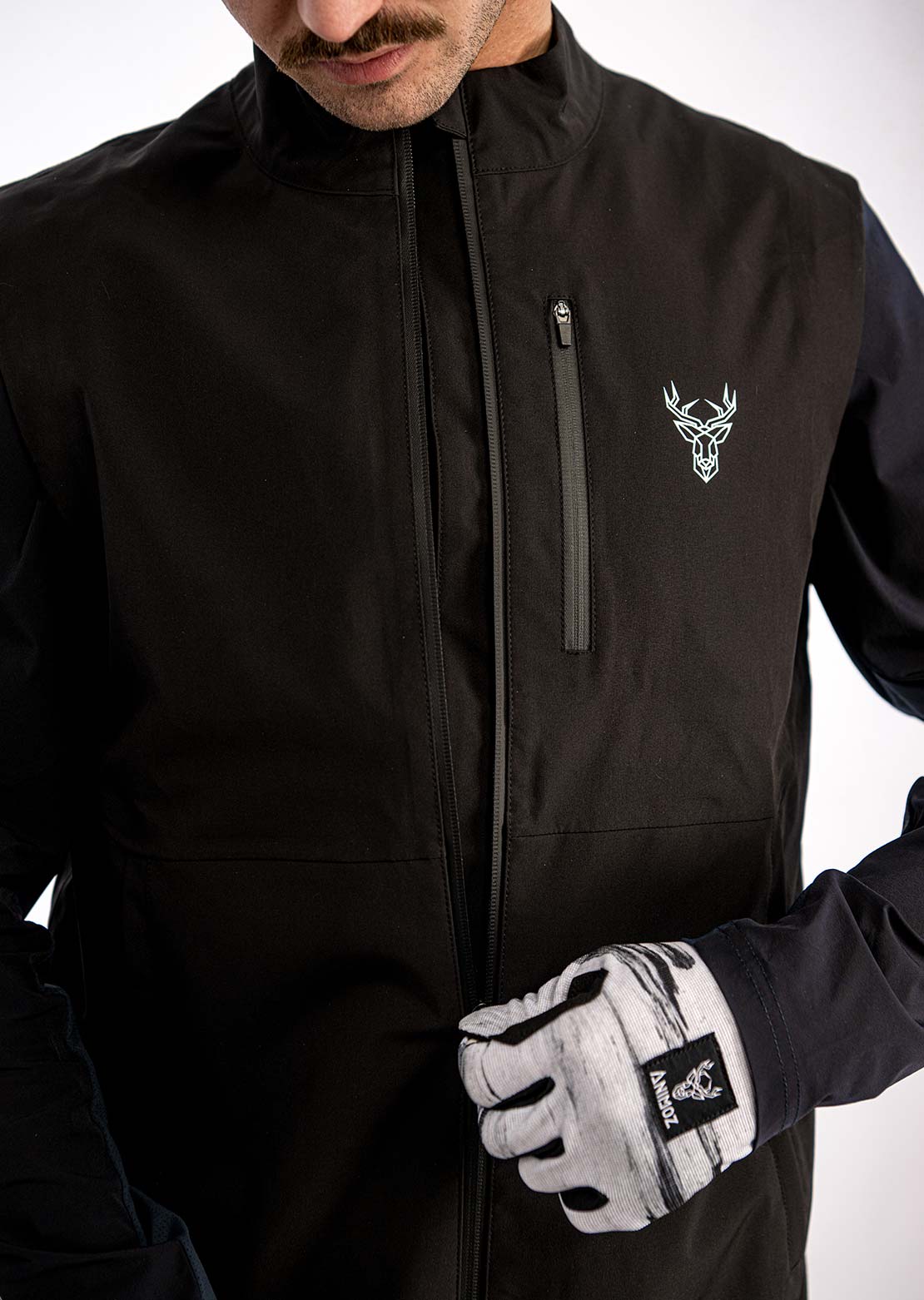 Animoz Men's Pure Gilet Jacket Black