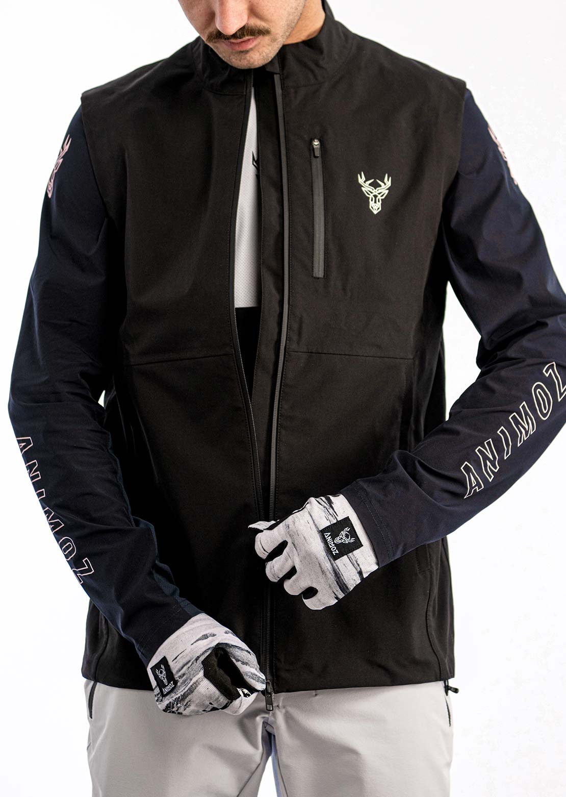 Animoz Men's Pure Gilet Jacket Black