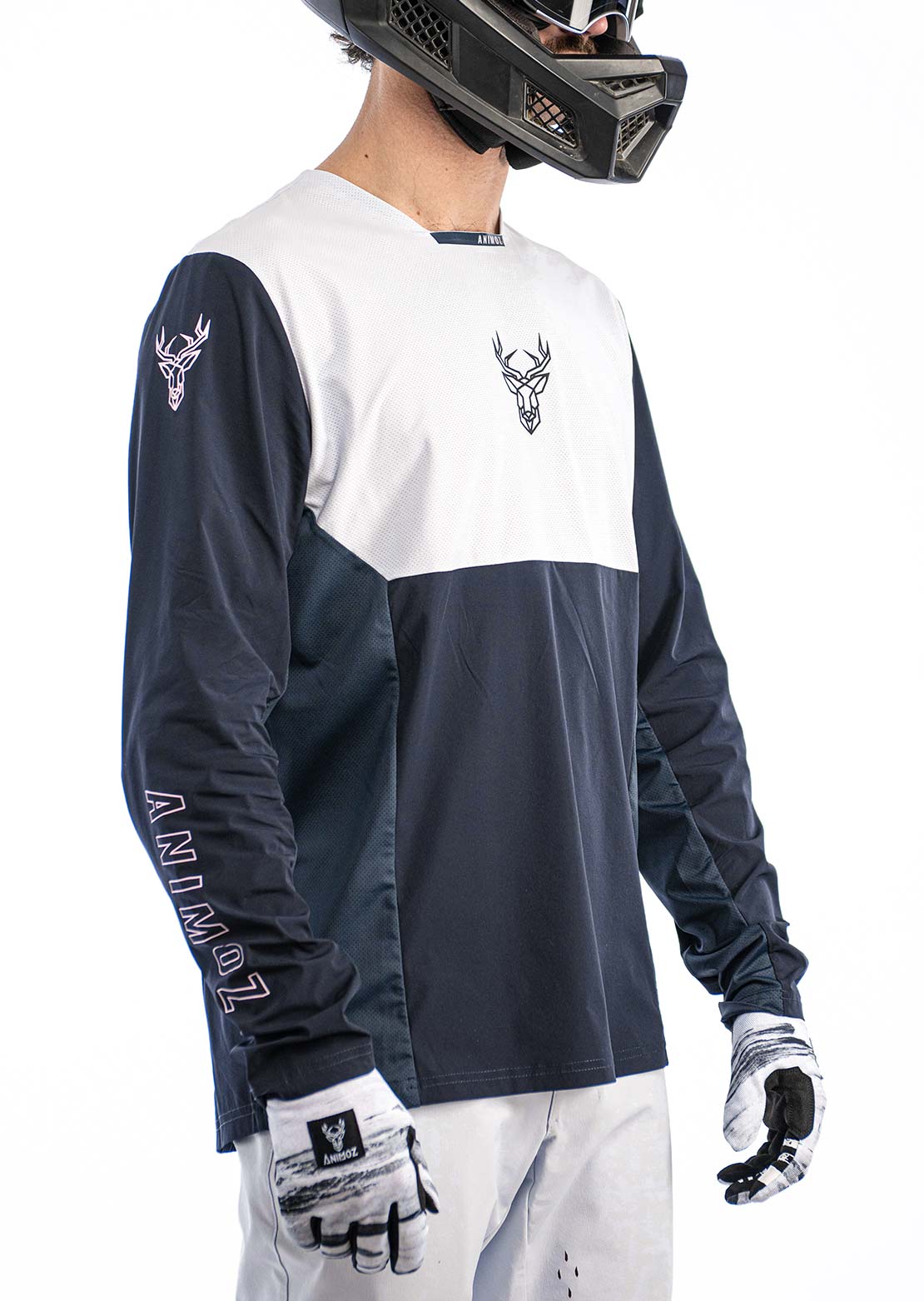 Animoz Men's Pure Long Sleeve Jersey Blue Navy