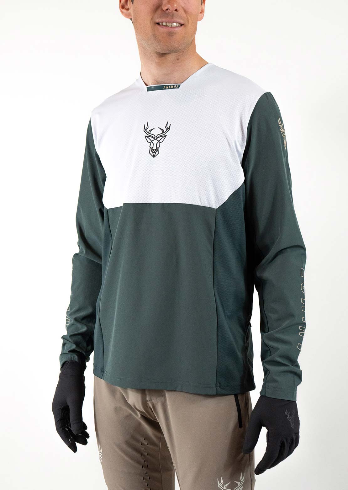 Animoz Men's Pure Long Sleeve Jersey Green