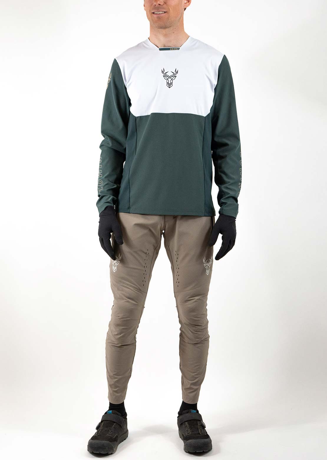 Animoz Men's Pure Long Sleeve Jersey Green