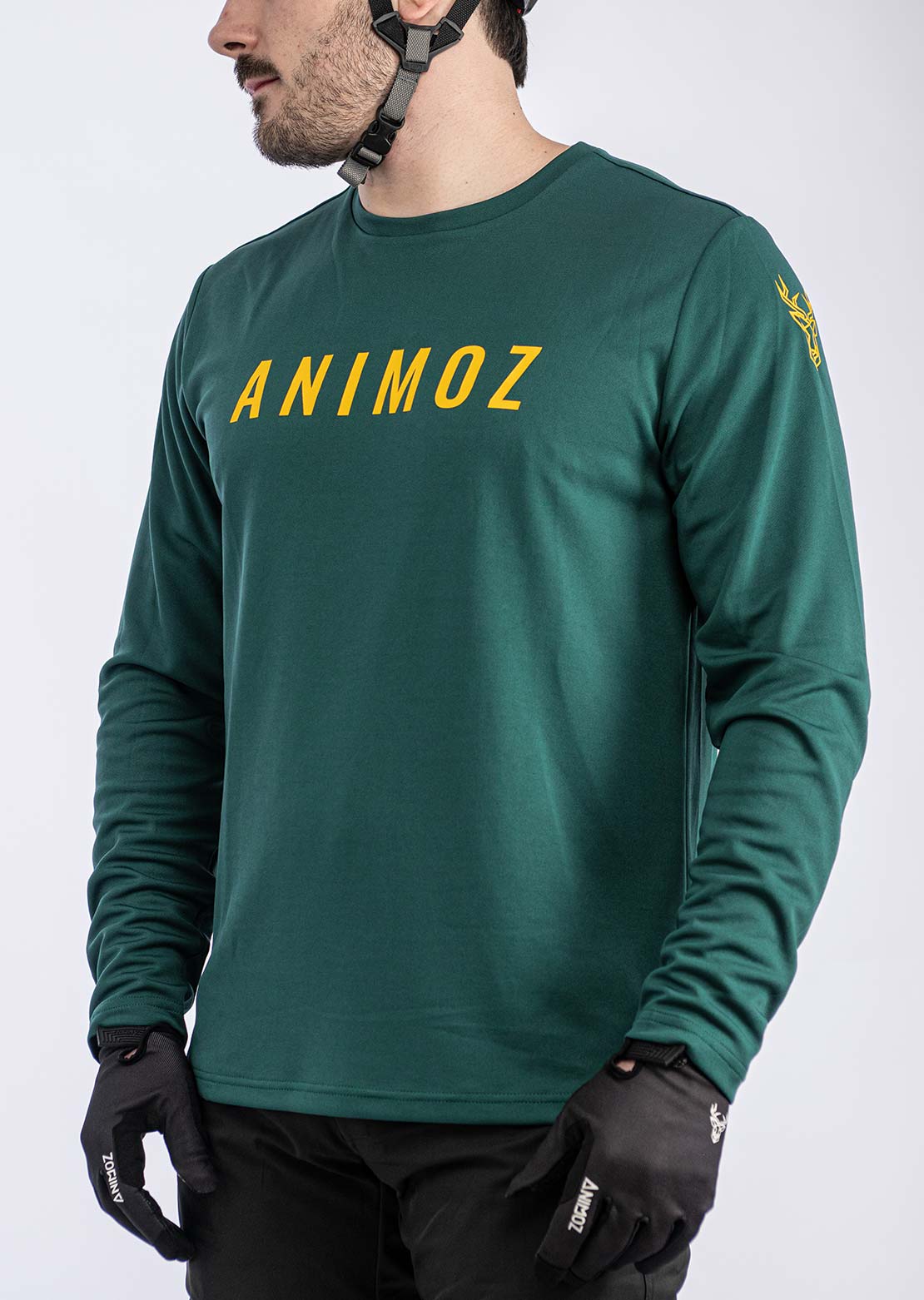 Animoz Men's Raw Long Sleeve Jersey Green