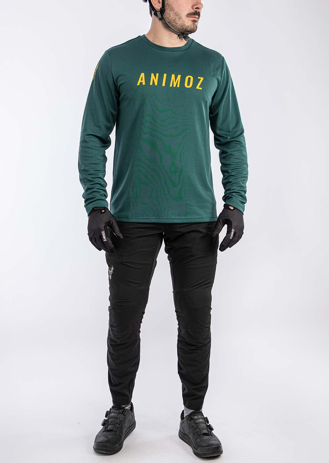 Animoz Men's Raw Long Sleeve Jersey Green