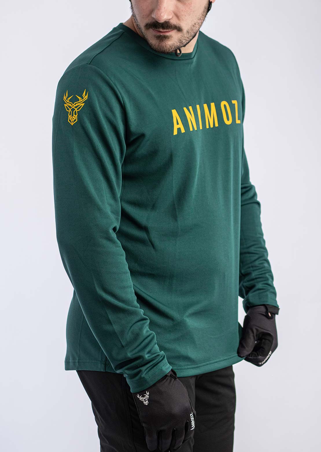 Animoz Men's Raw Long Sleeve Jersey Green