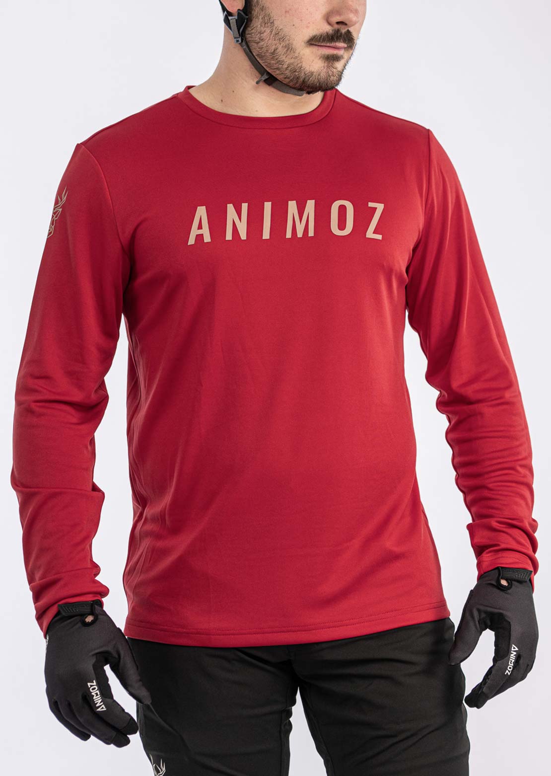 Animoz Men's Raw Long Sleeve Jersey Red