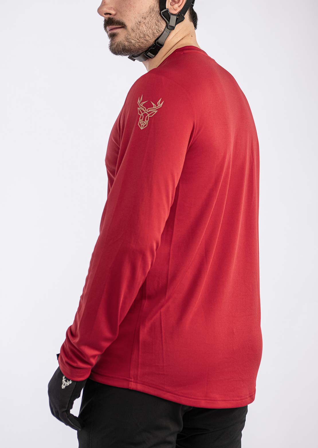 Animoz Men's Raw Long Sleeve Jersey Red