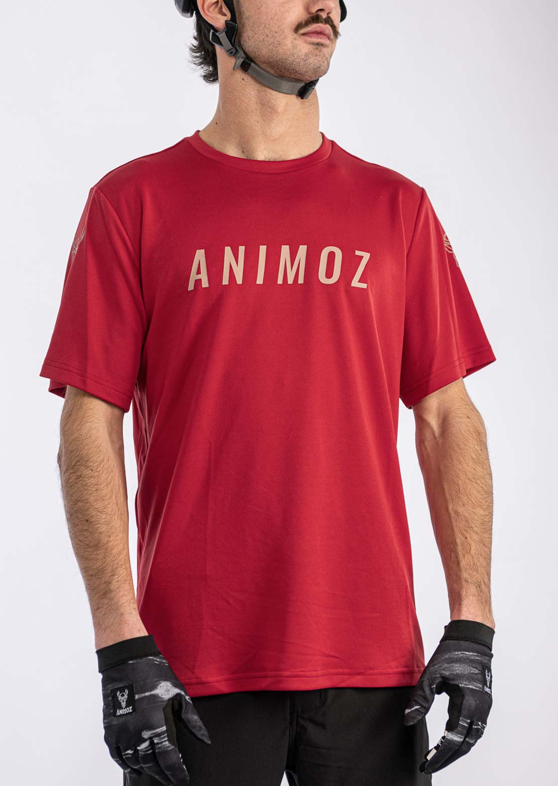 Animoz Men's Raw Short Sleeve Jersey Red