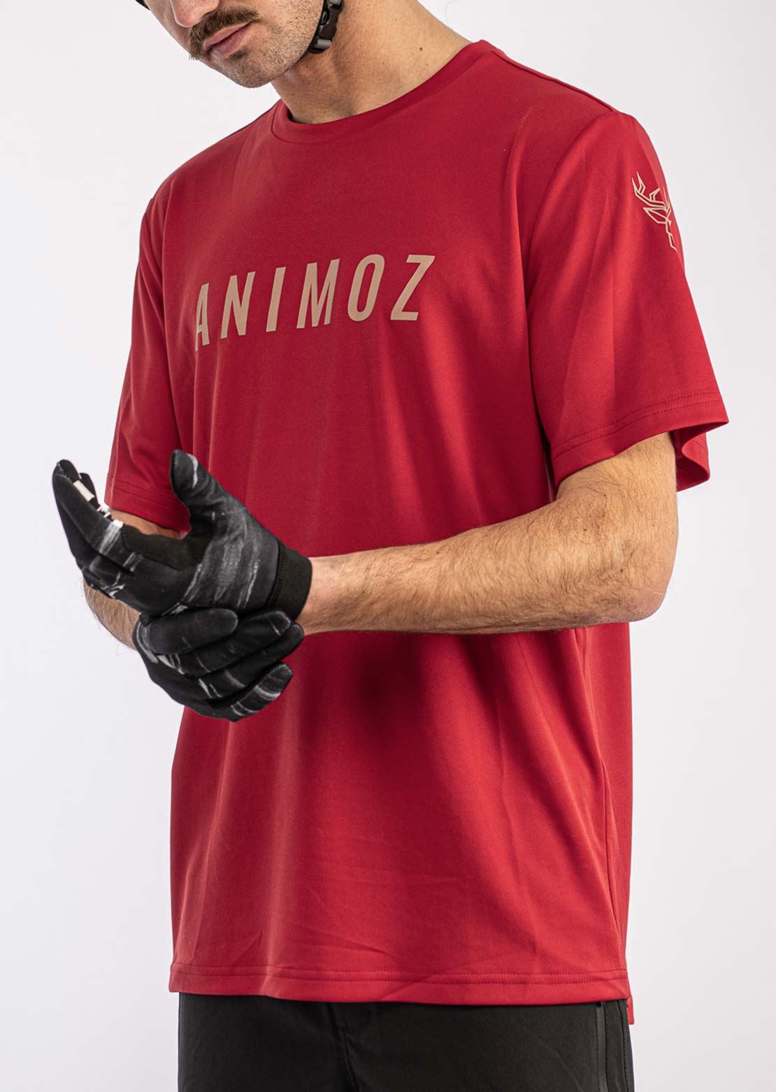 Animoz Men's Raw Short Sleeve Jersey Red