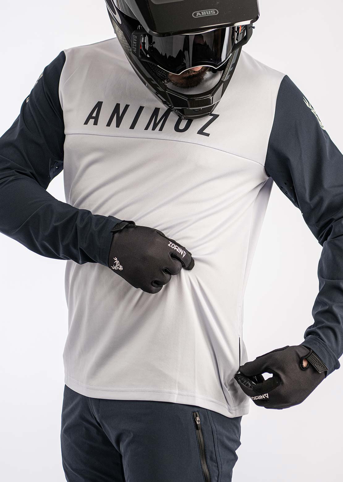 Animoz Men's Wild Long Sleeve Jersey Clear Grey