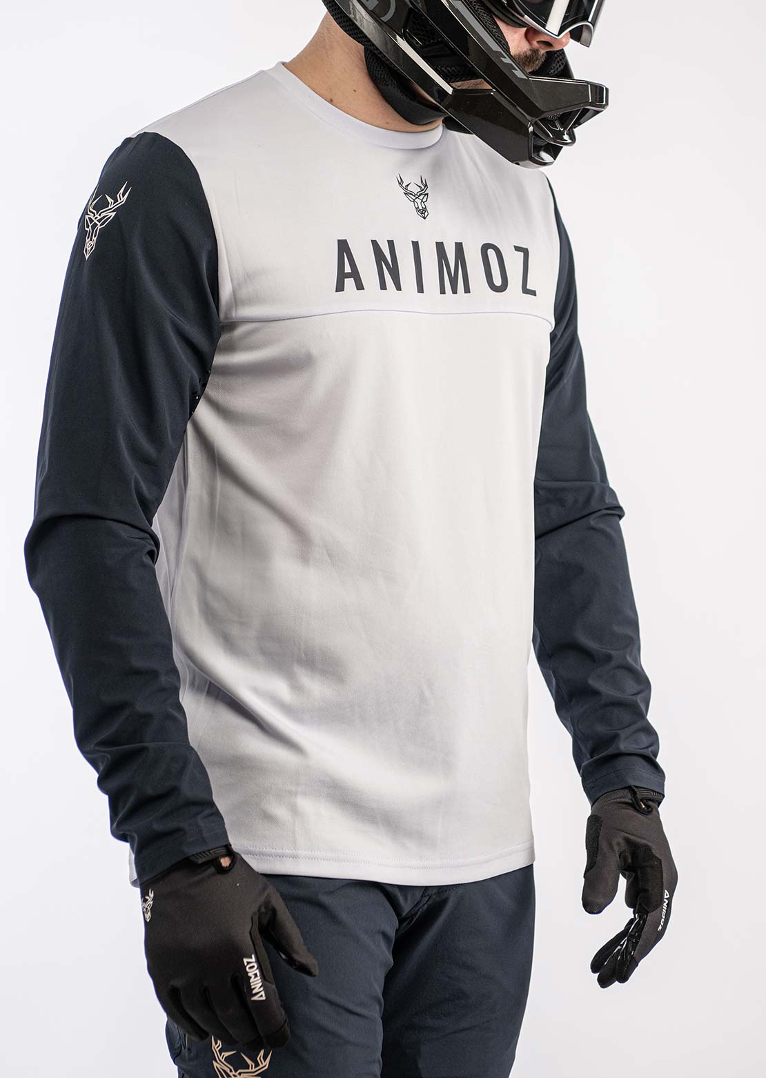 Animoz Men's Wild Long Sleeve Jersey Clear Grey