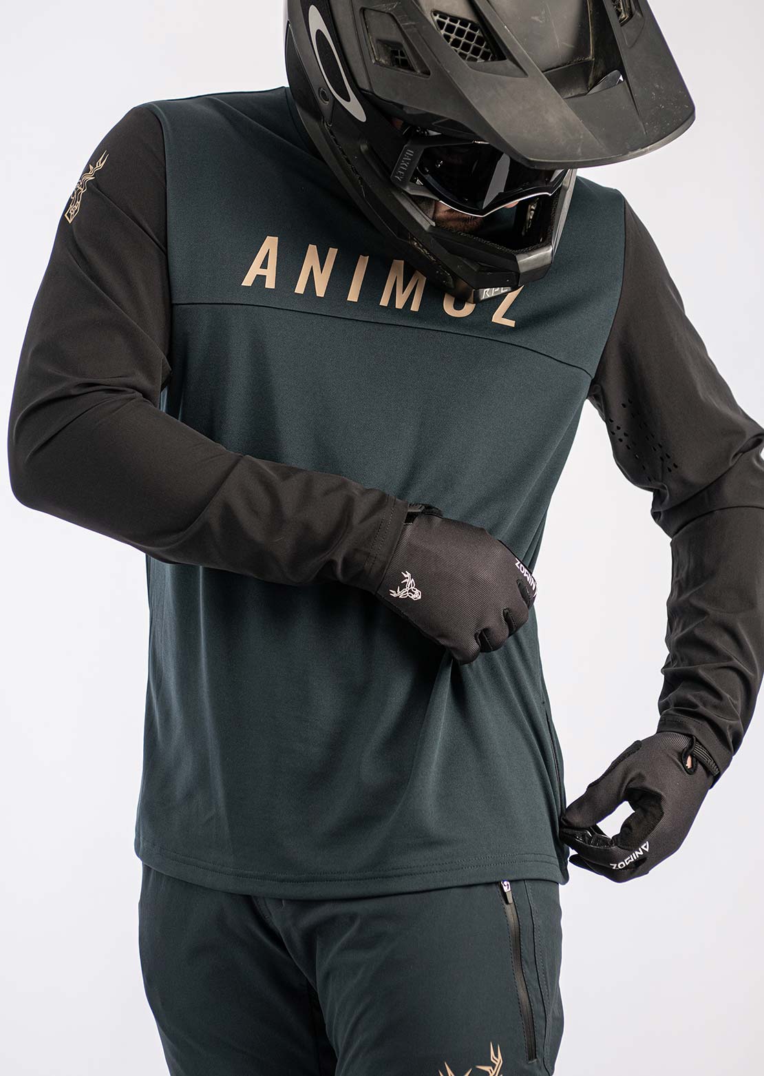 Animoz Men's Wild Long Sleeve Jersey Dark Grey
