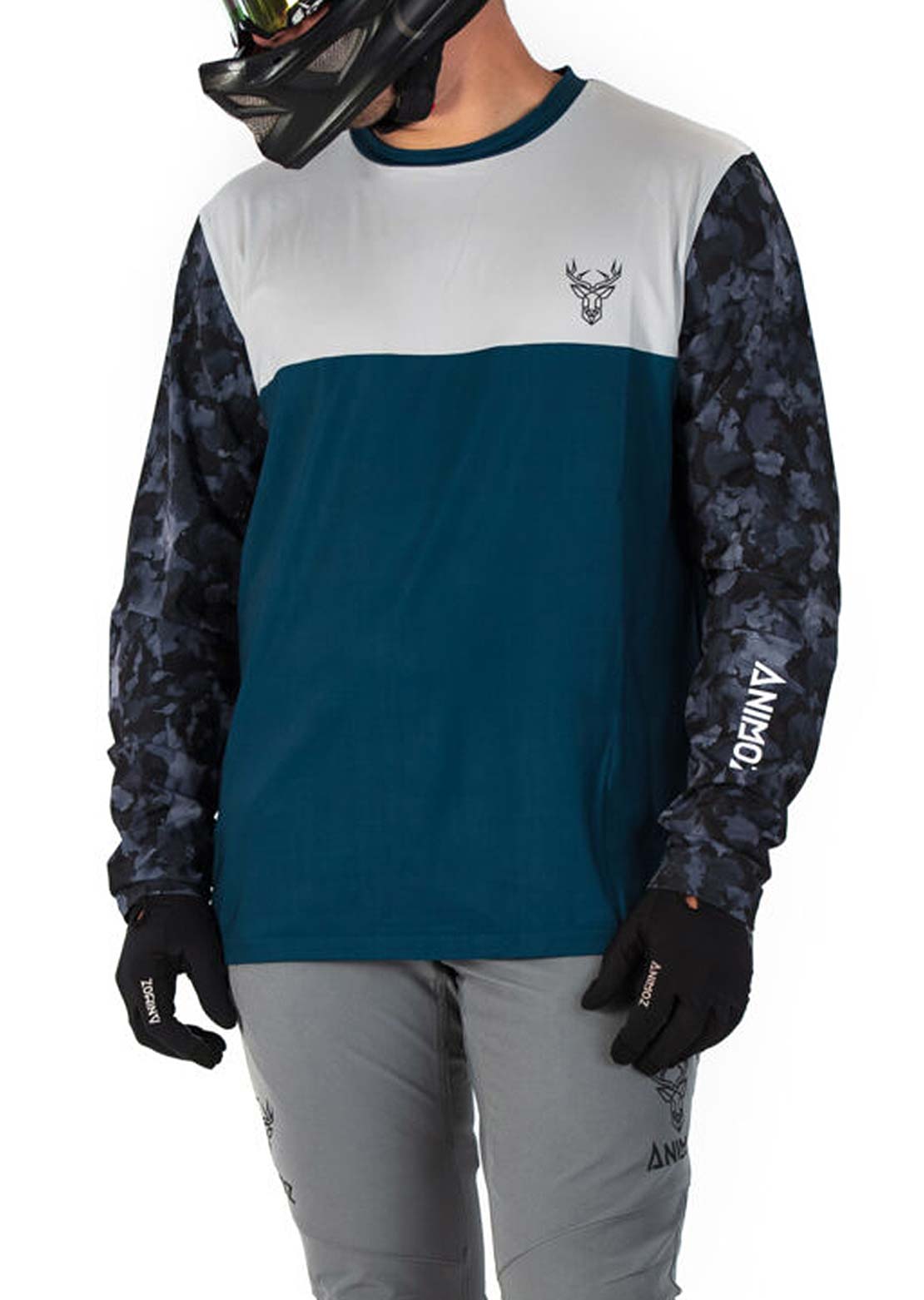 Animoz Men's Wild Long Sleeve Jersey Blue