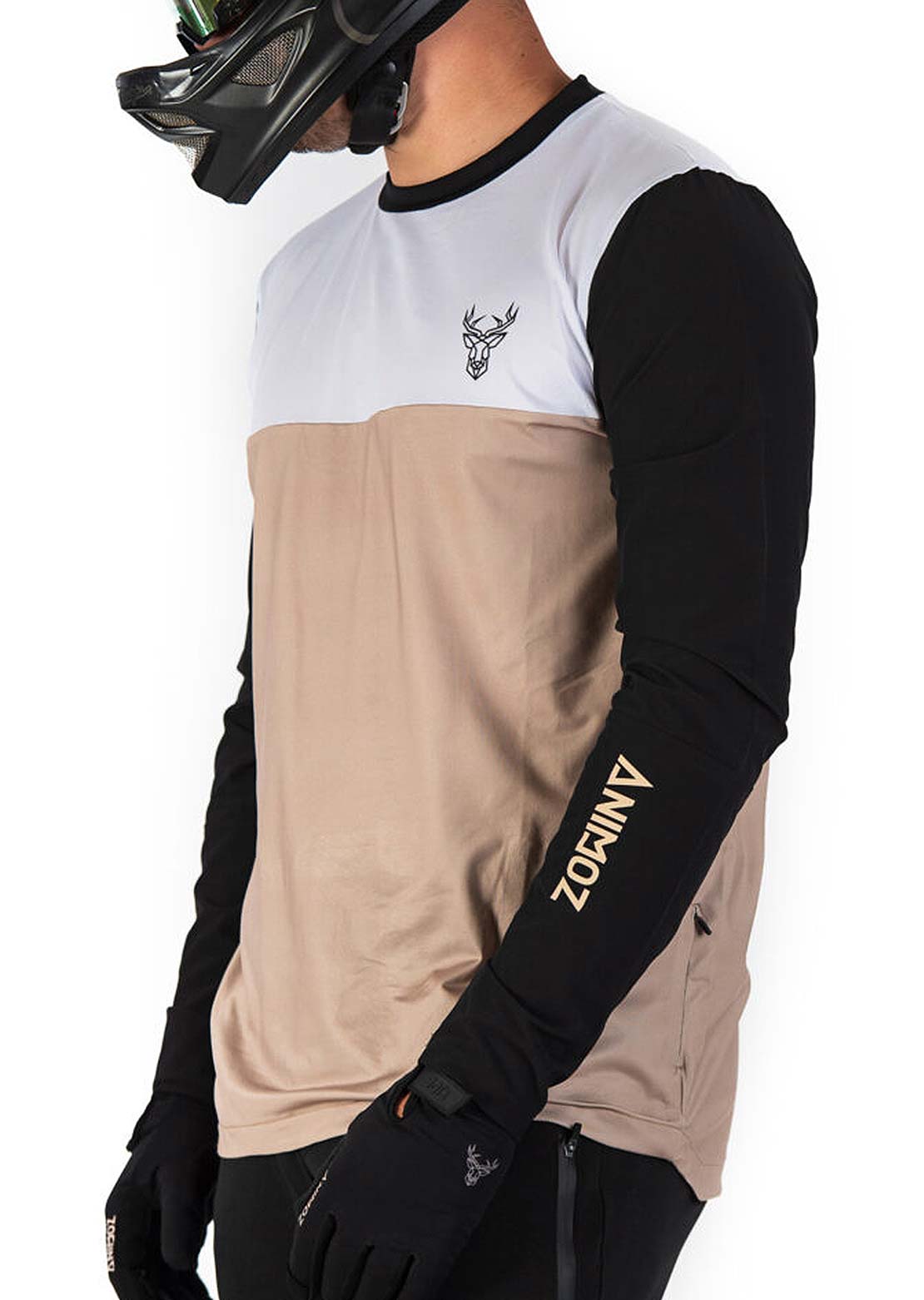 Animoz Men's Wild Long Sleeve Jersey Camel