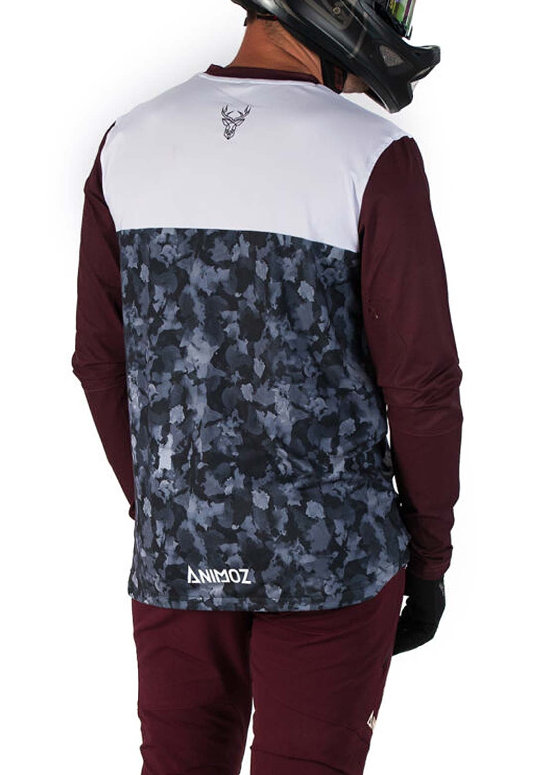 Animoz Men's Wild Long Sleeve Jersey Burgundy