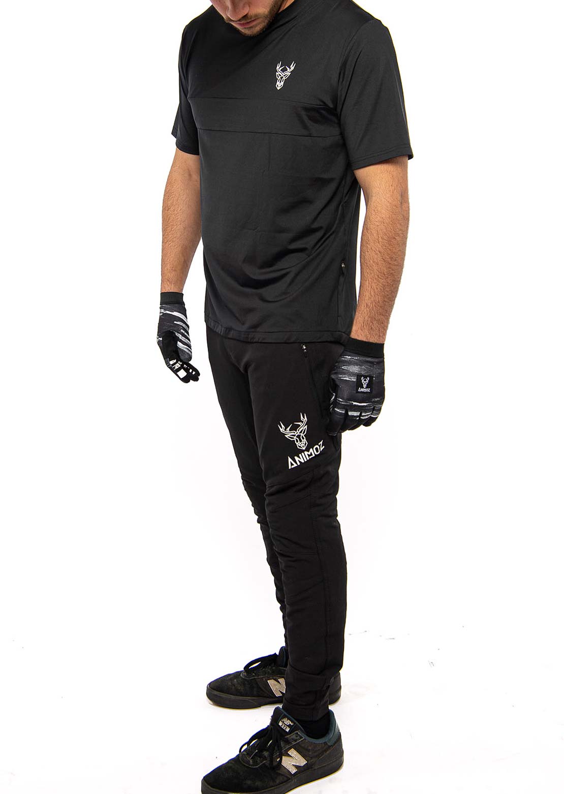 Animoz Men's Wild Short Sleeve Jersey Black
