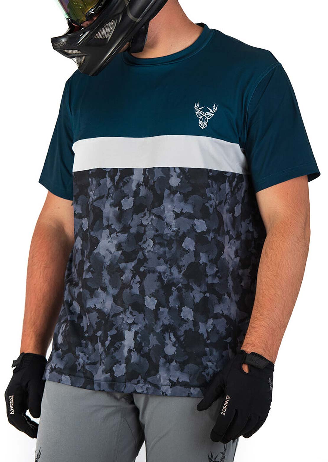 Animoz Men's Wild Short Sleeve Jersey Blue
