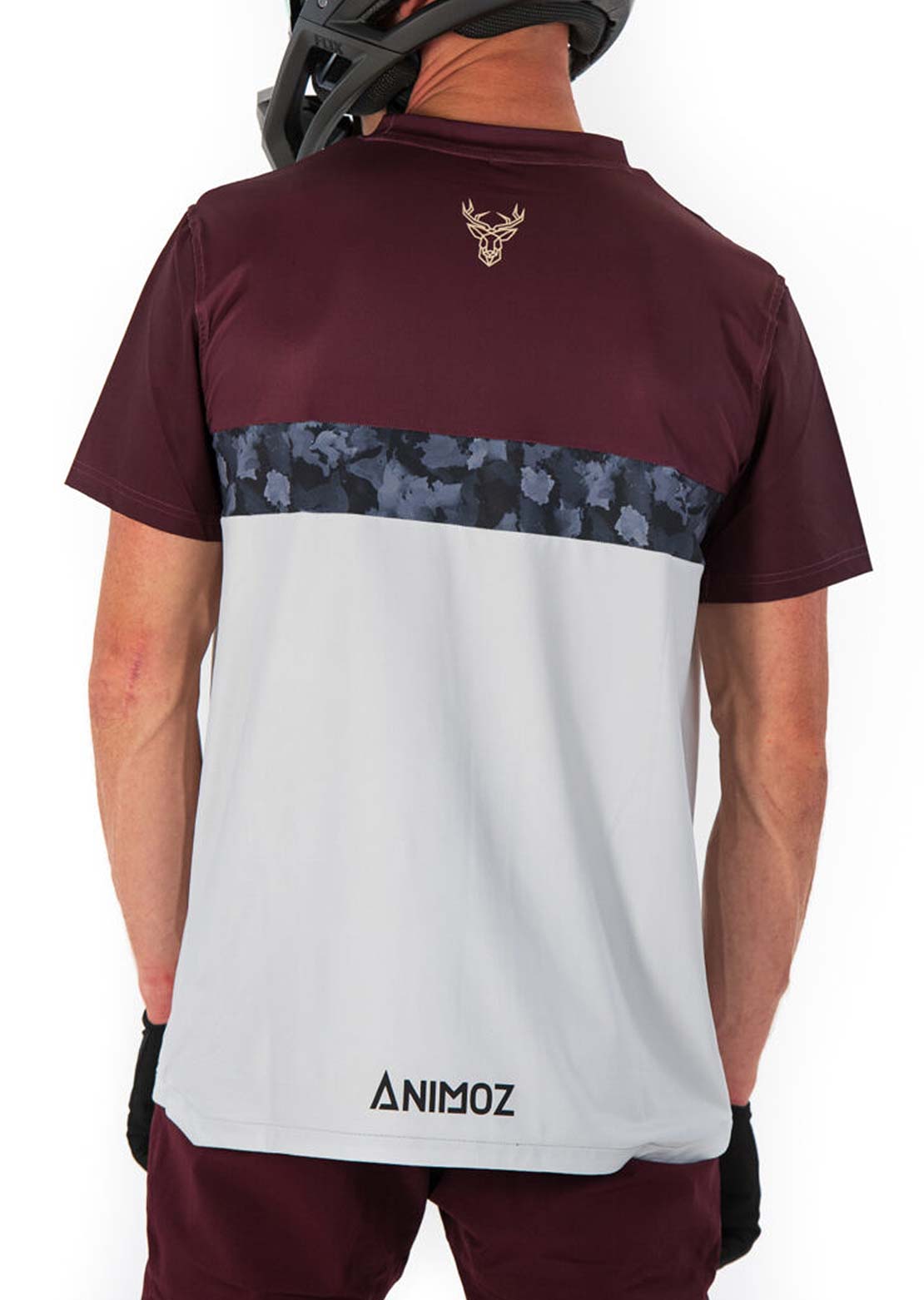 Animoz Men's Wild Short Sleeve Jersey Burgundy