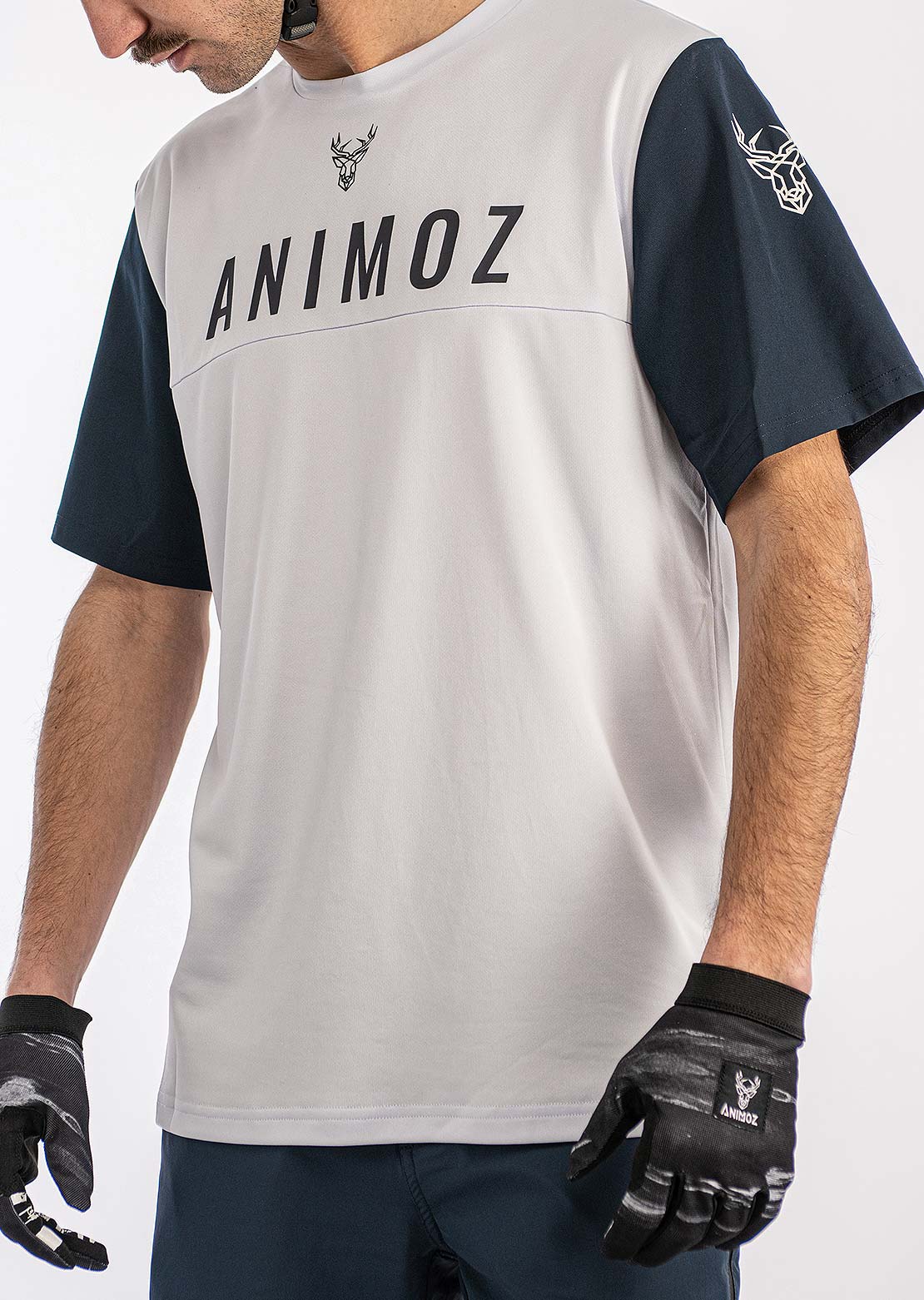Animoz Men's Wild Short Sleeve Jersey Clear Gray
