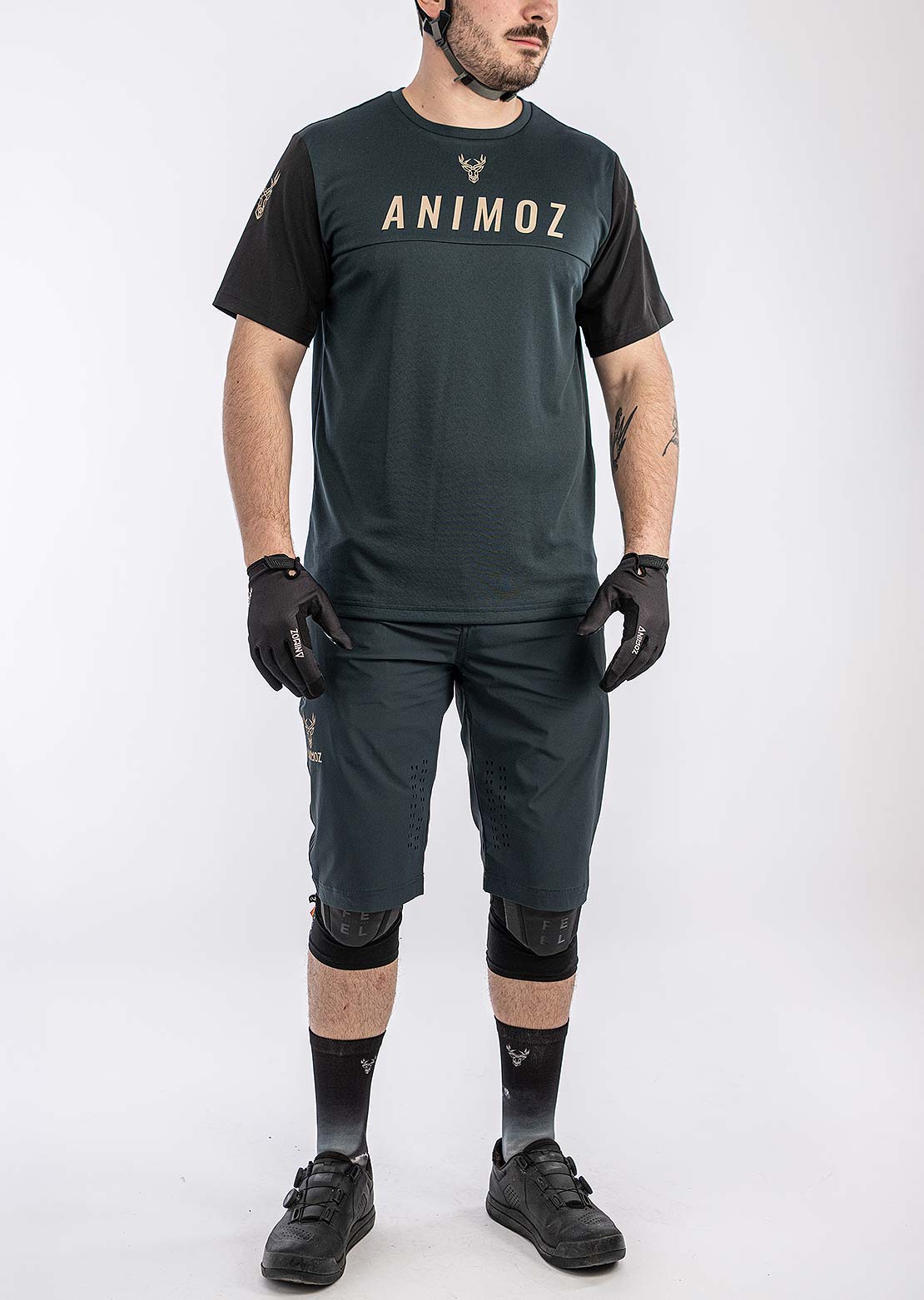 Animoz Men's Wild Short Sleeve Jersey Dark Grey