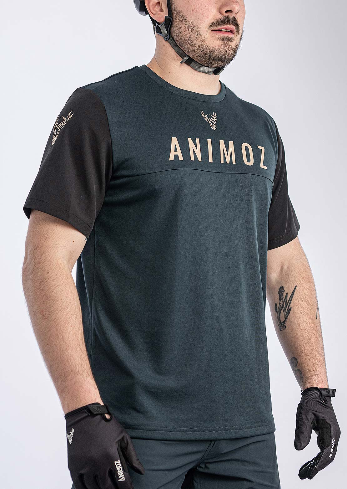 Animoz Men's Wild Short Sleeve Jersey Dark Grey