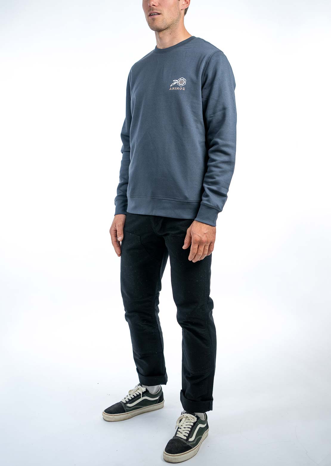 Animoz Unisex Crewneck Hand Ink Grey