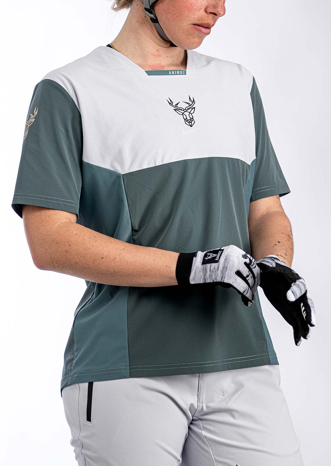 Animoz Women's Pure Short Sleeve Jersey Green