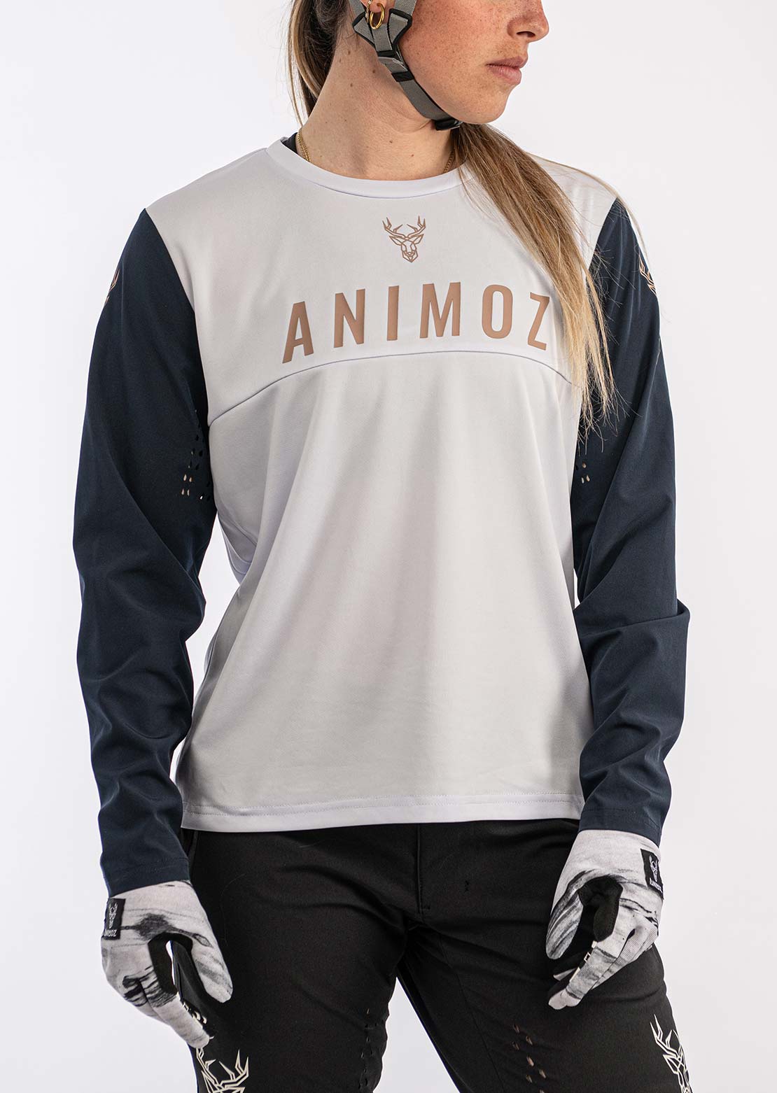 Animoz Women's Wild Long Sleeve Jersey Clear Grey