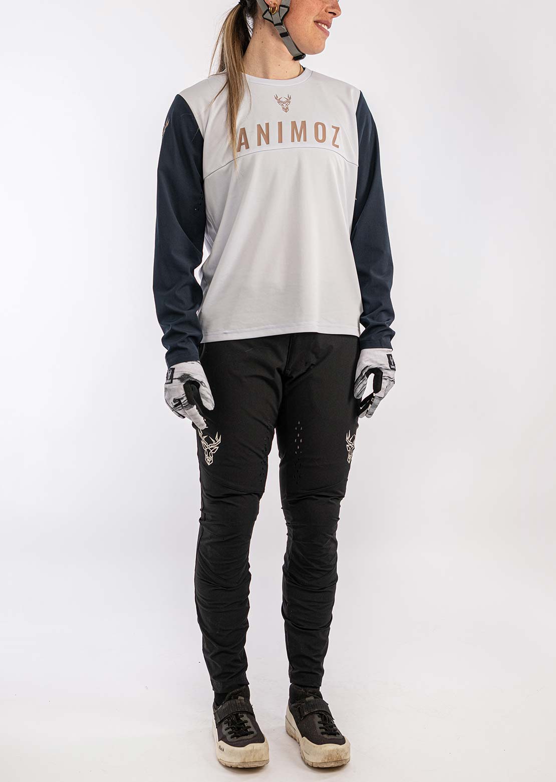 Animoz Women's Wild Long Sleeve Jersey Clear Grey