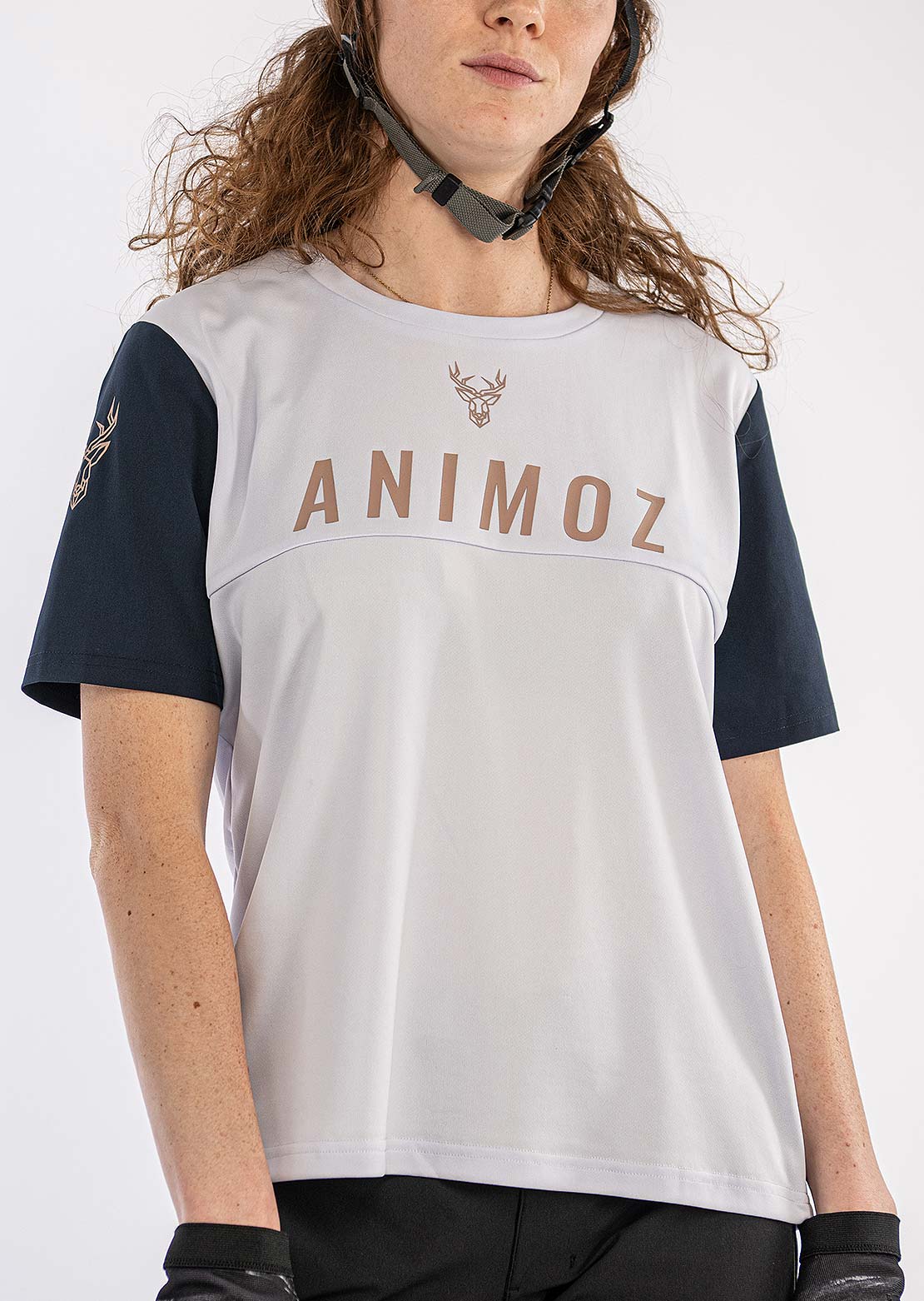 Animoz Women's Wild Short Sleeve Jersey Clear Grey