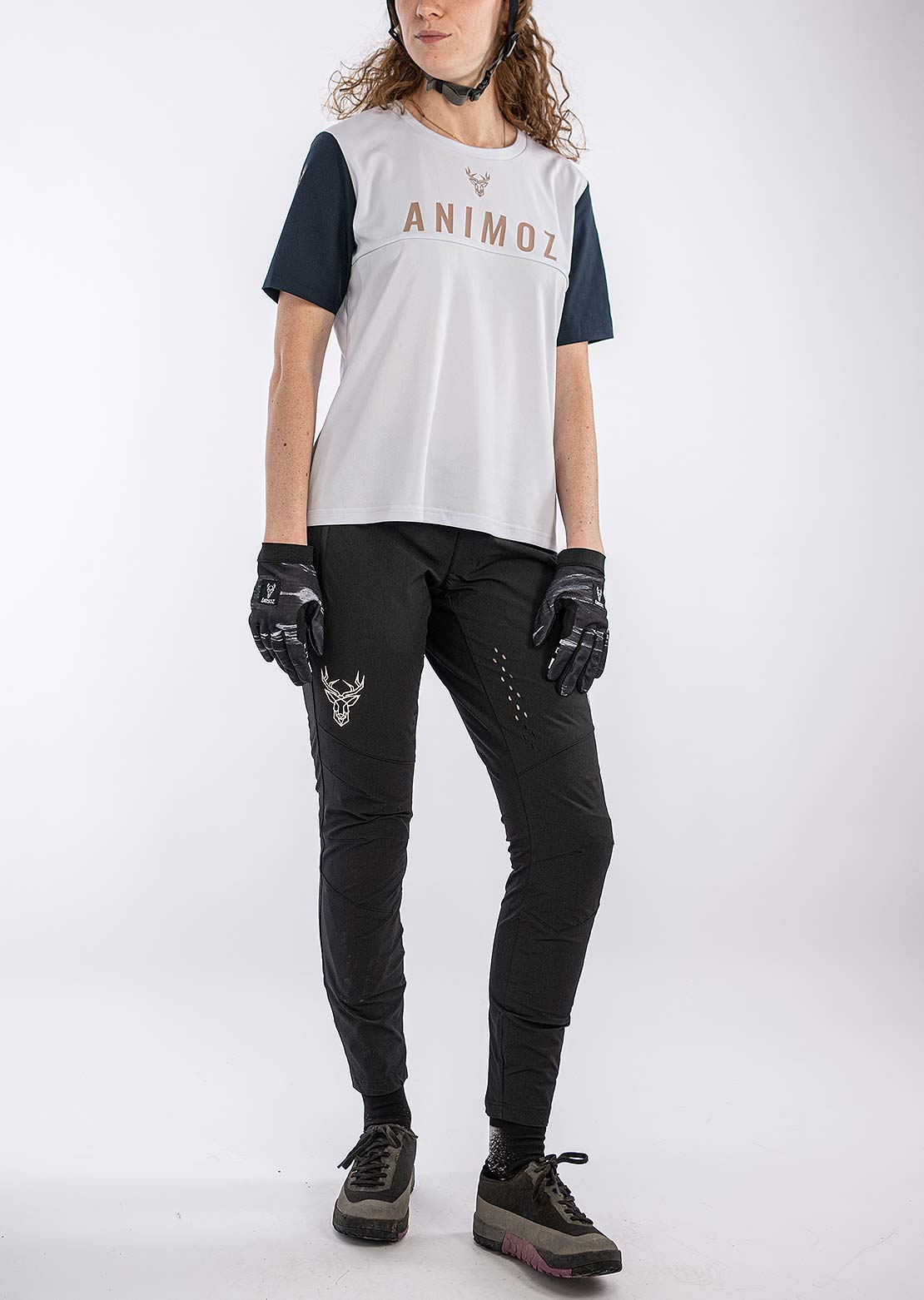 Animoz Women's Wild Short Sleeve Jersey Clear Grey