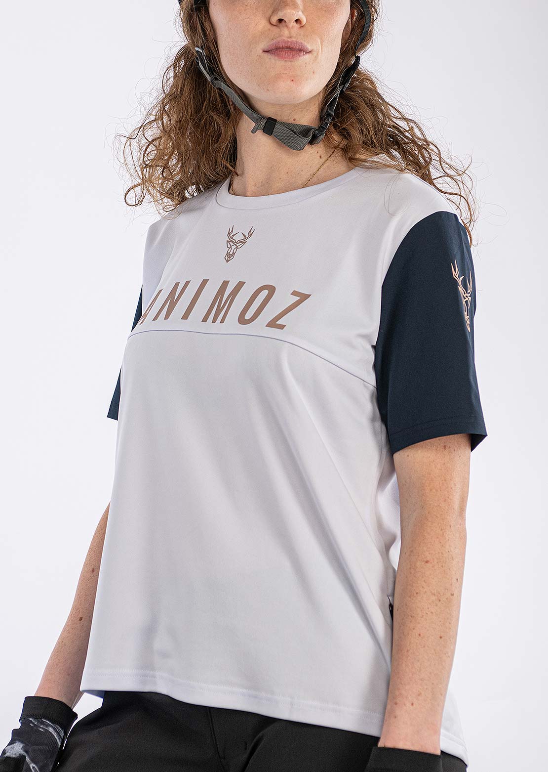 Animoz Women's Wild Short Sleeve Jersey Clear Grey