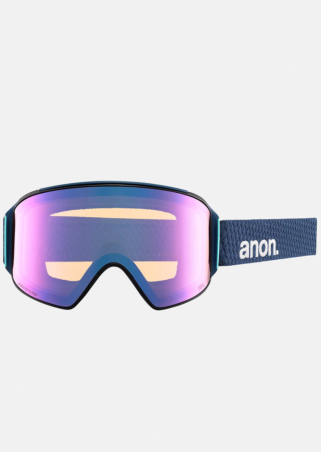 Anon Men&#39;s M4 Cylindrical Goggles + Bonus Lens + MFI Face Mask Nightfall/Perceive Variable Blue