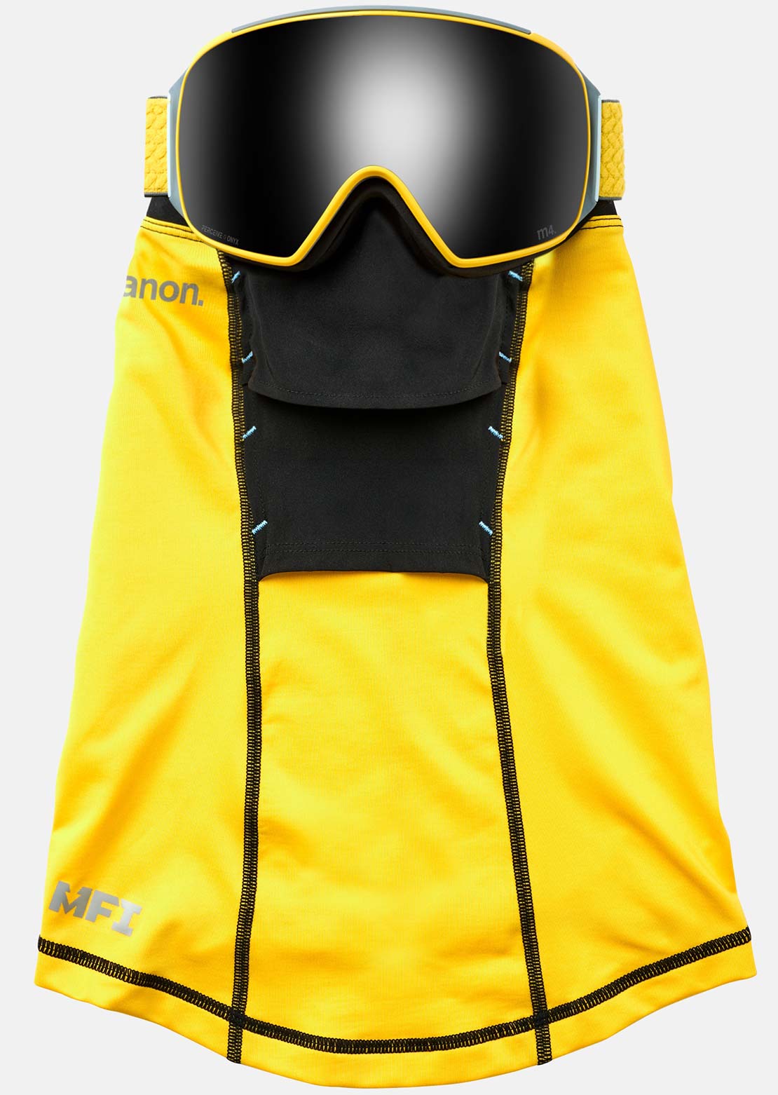 Anon Men's M4 Toric + Bonus Lens + MFI Face Mask Googles Golden/Perceive Sunny Onyx/Spare Perceive Variable Violet