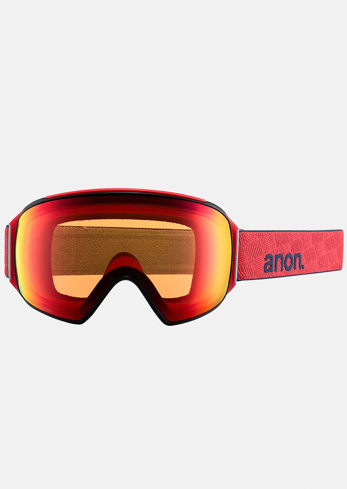 Anon Men&#39;s M4 Toric Goggles + Bonus Lens + MFI Face Mask Coral/Perceive Sunny Bronze