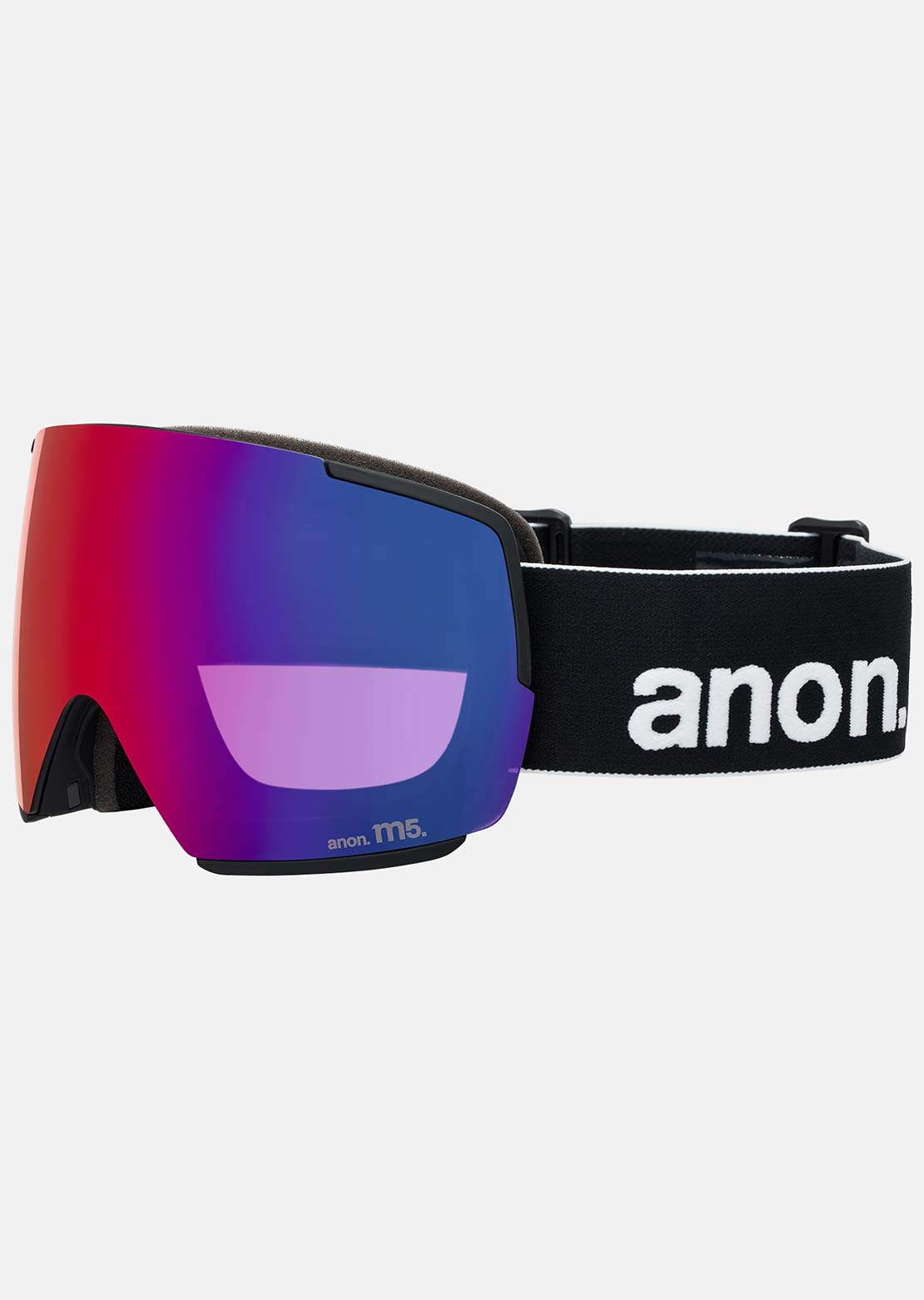 Anon Unisex M5 Goggles + Bonus Lens + MFI Face Mask Black/Perceive Sunny Red/Spare Perceive Cloudy Burst