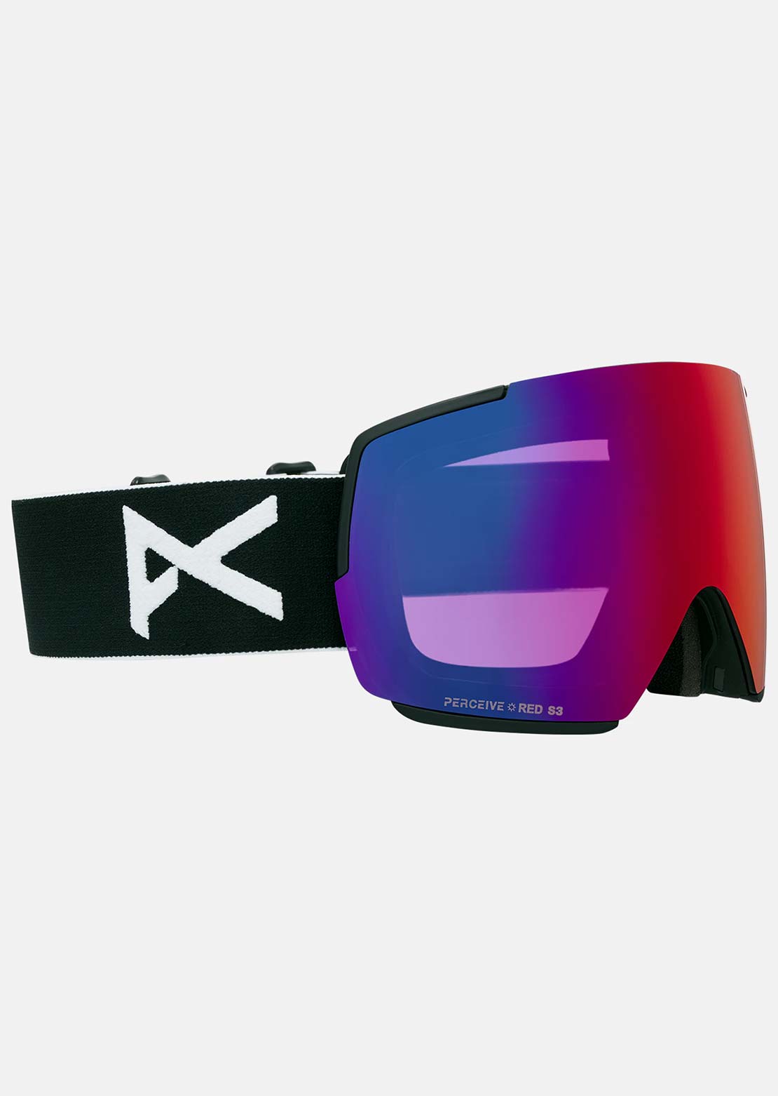 Anon Unisex M5 Goggles + Bonus Lens + MFI Face Mask Black/Perceive Sunny Red/Spare Perceive Cloudy Burst