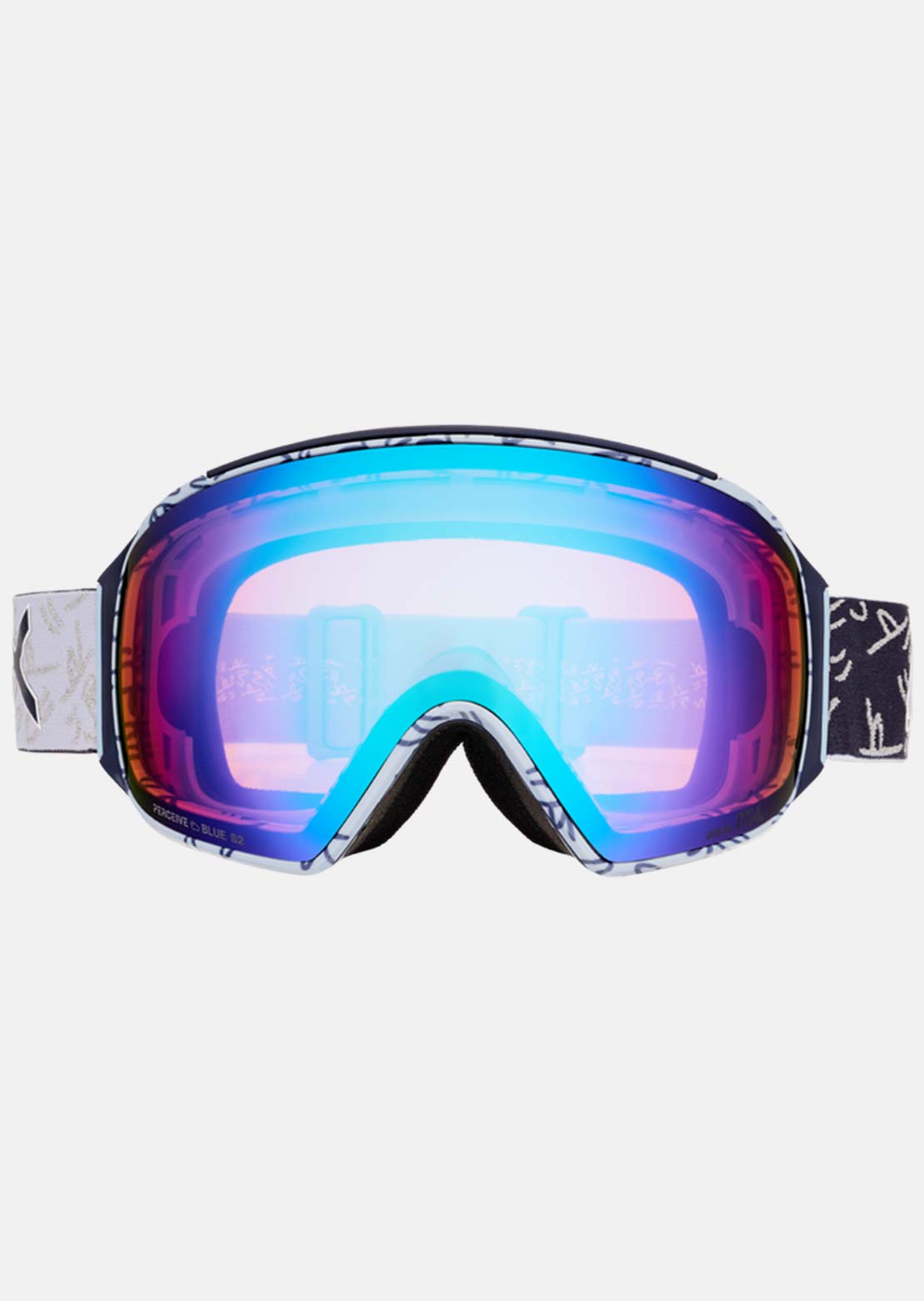 Anon Unisex M4 Goggles (Toric) + Bonus Lens + MFI Face Mask Lbmidnightgus/Perceive Variable Blue