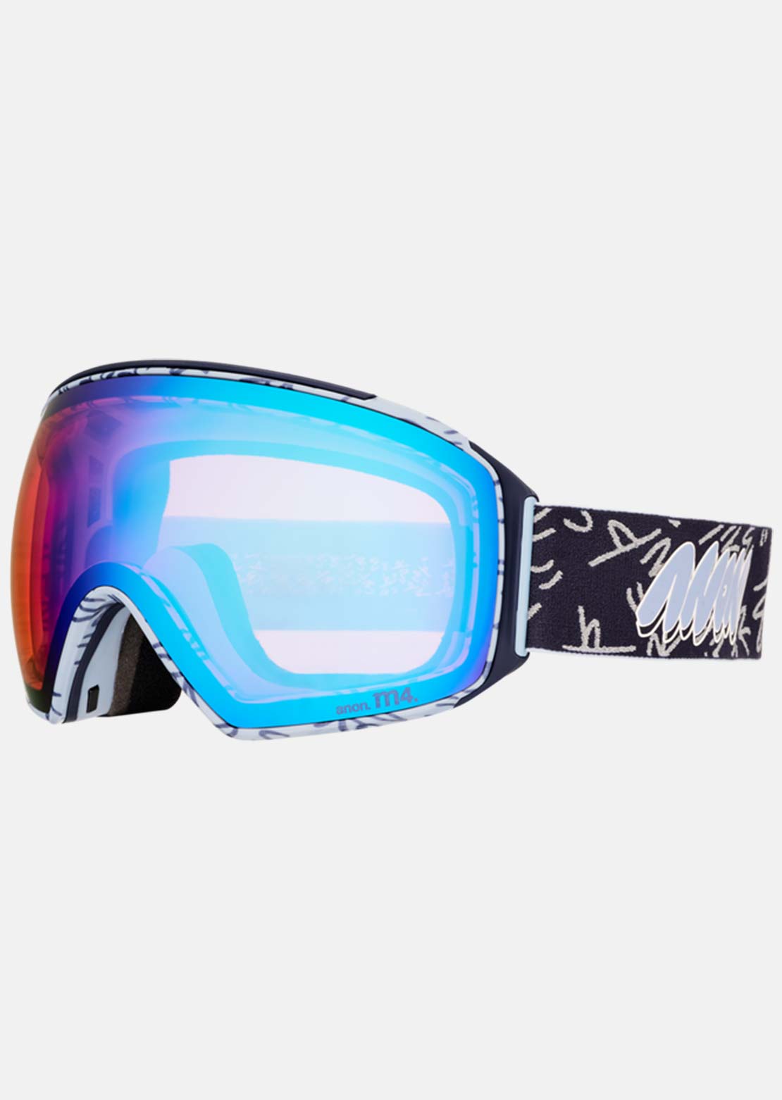 Anon Unisex M4 Goggles (Toric) + Bonus Lens + MFI Face Mask Lbmidnightgus/Perceive Variable Blue