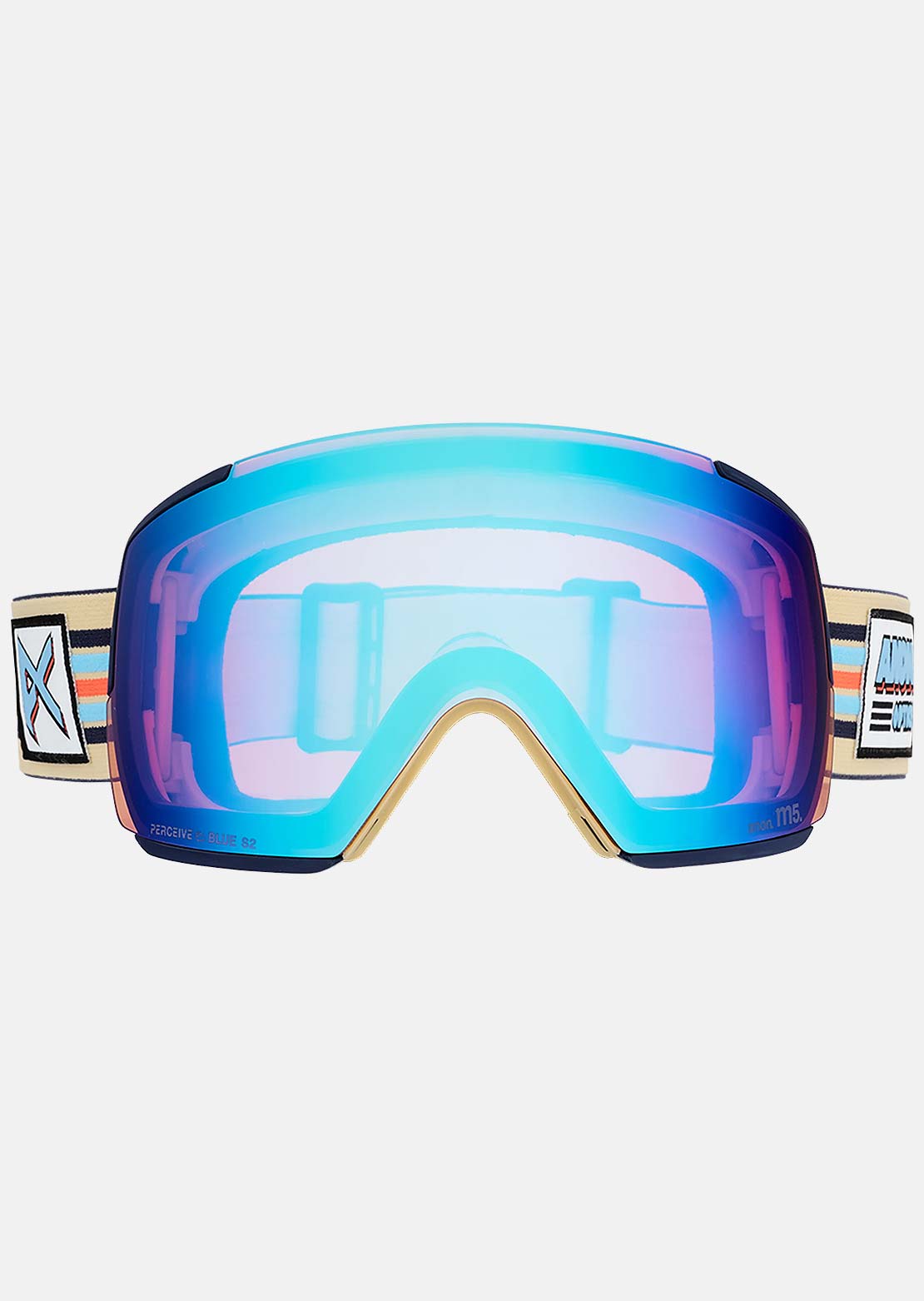 Anon Unisex M5 Goggles + Bonus Lens + MFI Face Mask Vintage/Perceive Variable Blue