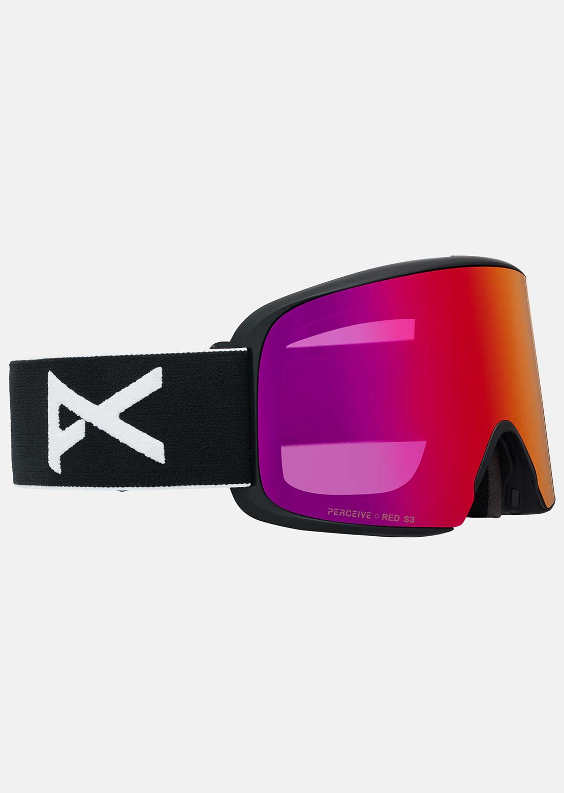Anon Unisex M6 Goggles Black/Perceive Sunny Red/Spare Perceive Cloudy Burst