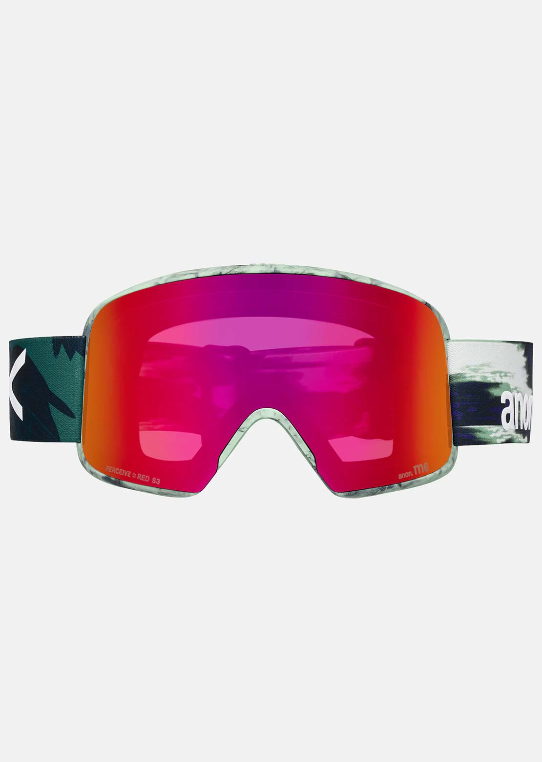 Anon Unisex M6 Goggles Family Tree/Perceive Sunny Red/Spare Perceive Cloudy Burst