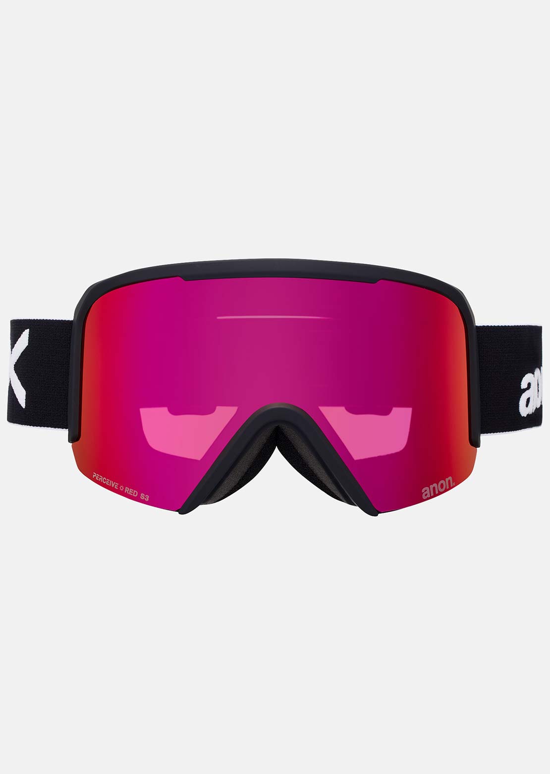 Anon Unisex Nesa Goggles Black/Perceive Sunny Red/Spare Perceive Cloudy Burst