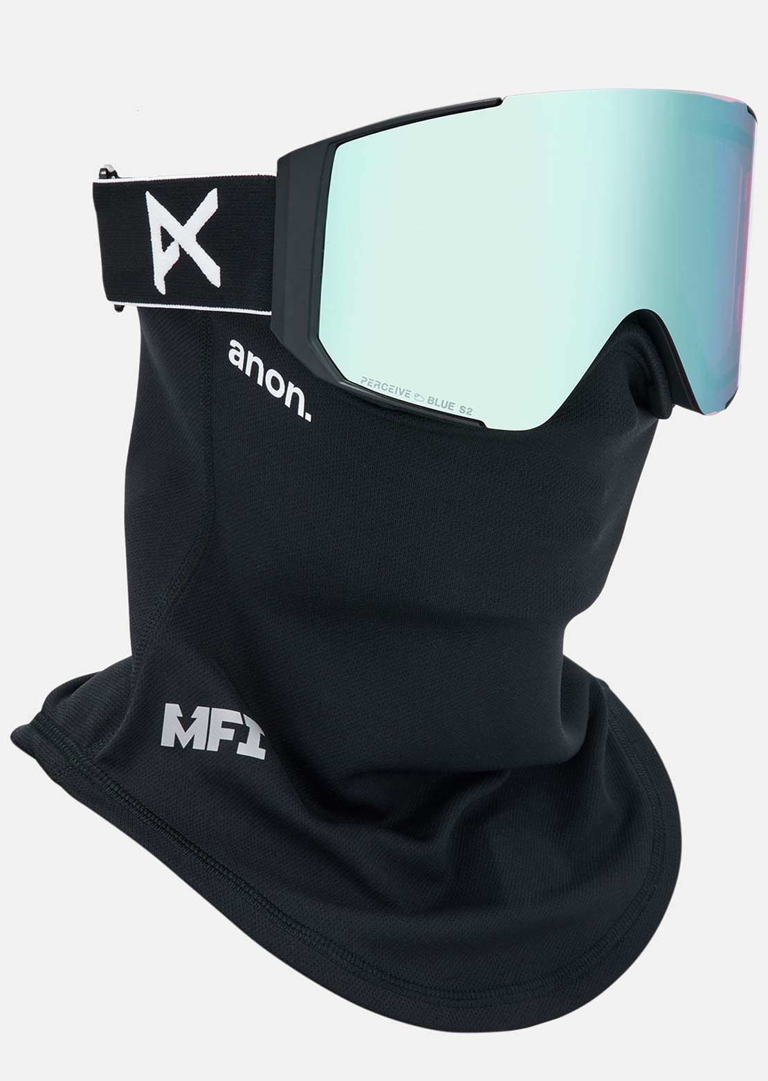 Anon Unisex Sync Goggles + Bonus Lens + MFI Face Mask Black/Perceive Variable Blue/Spare Perceive Cloudy Pink