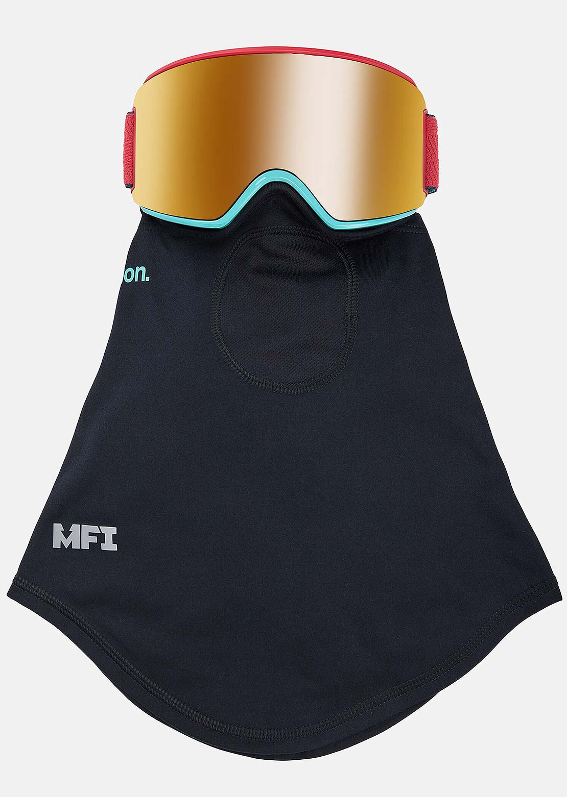 Anon Women&#39;s Wm3 Goggles + Bonus Lens + MFI Face Mask Coral/Perceive Sunny Bronze Spare/Perceive Cloudy Burst